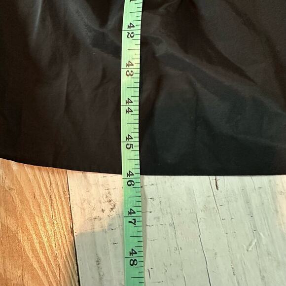 Theory Halter Tier Mini Tech Lawn Black Dress Size Large Minimalist - Picture 8 of 9